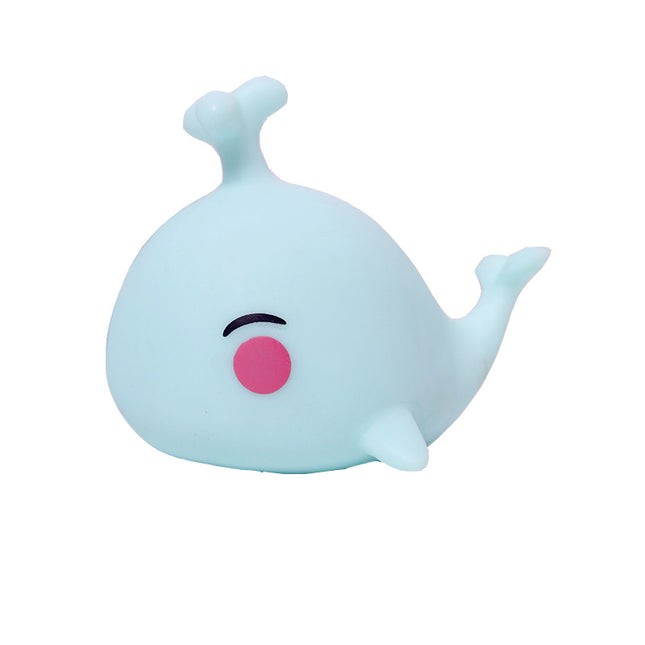 Silikonowa lampka wieloryb zmieniająca kolory