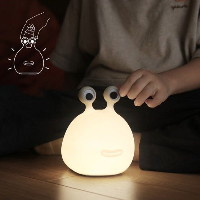 Ładowana dotykowa lampka nocna ślimak do karmienia