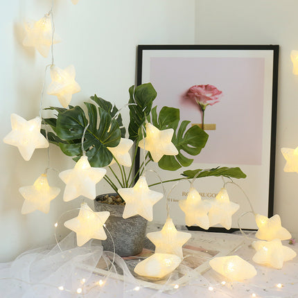 Kolorowa girlanda LED w kształcie gwiazd