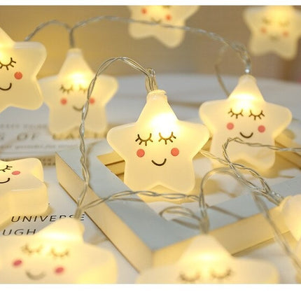 Girlanda świetlna LED gwiazdki barwa biała