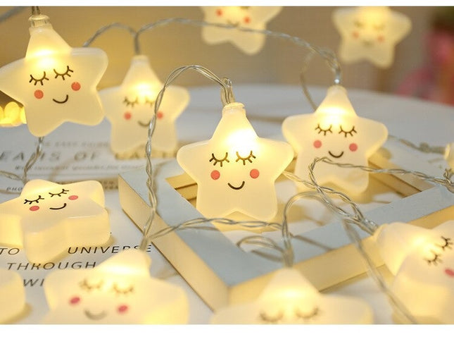 Girlanda świetlna LED gwiazdki barwa biała