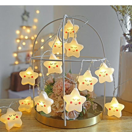 Girlanda świetlna LED gwiazdki barwa biała