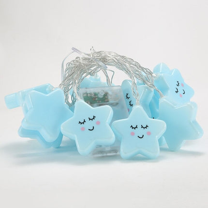 Niebieska girlanda świetlna LED w gwiazdki