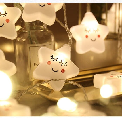 Girlanda świetlna LED gwiazdki barwa biała