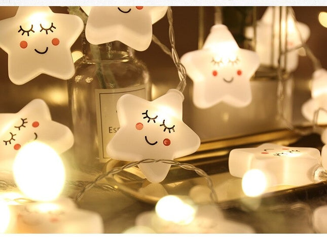 Girlanda świetlna LED gwiazdki barwa biała