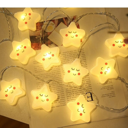 Girlanda świetlna LED gwiazdki barwa biała