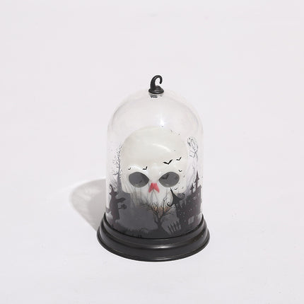 Lampka nocna LED czaszka pod kloszem