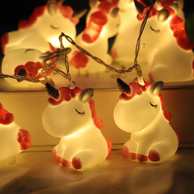 Girlanda świetlna LED z jednorożcami