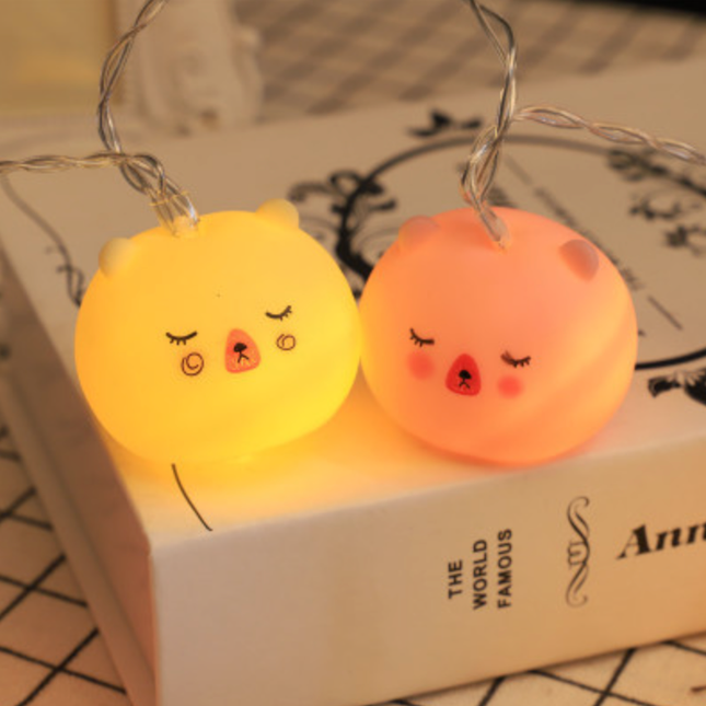 Girlanda świetlna LED z małymi misiami