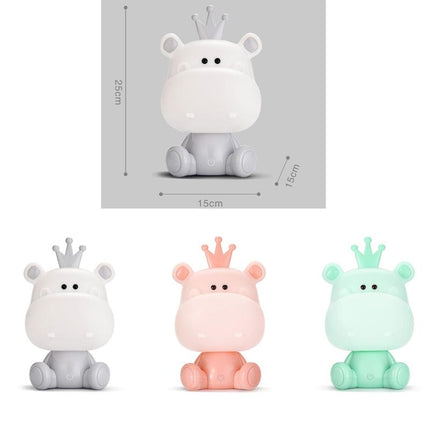 Dotykowa lampka nocna dla dzieci hipopotam