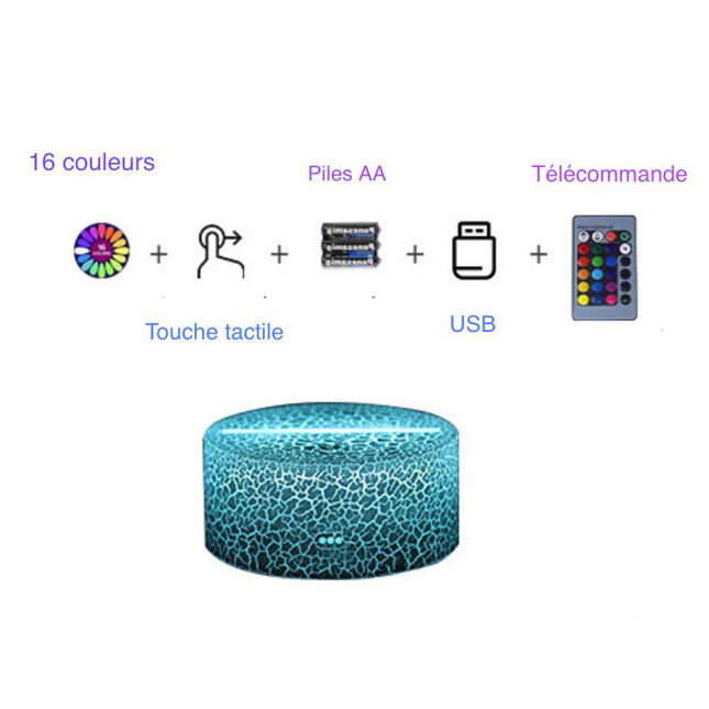 Lampa dekoracyjna 3D LED w kształcie konia