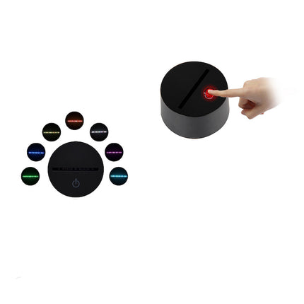 Lampka nocna 3D iluzja optyczna Lis