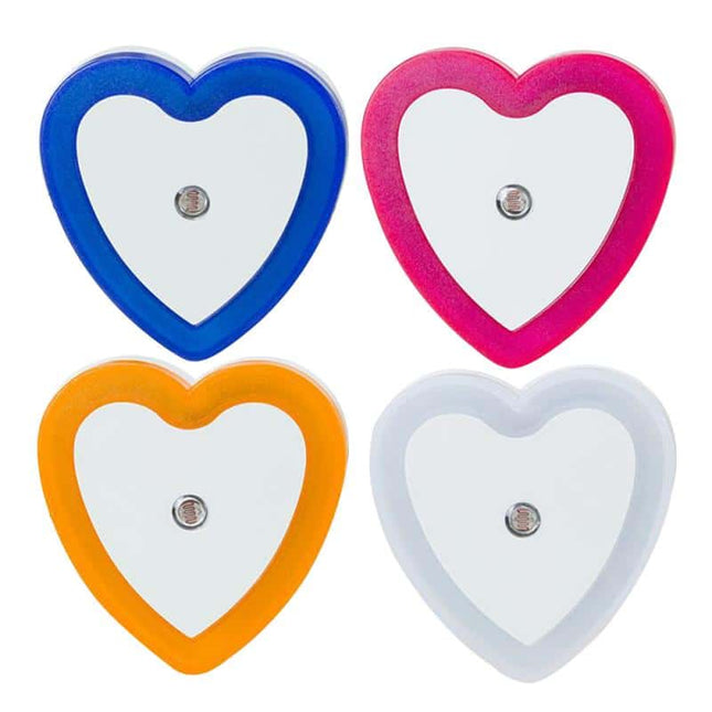 Lampka nocna LED do kontaktu serce