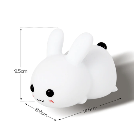 Dotykowa silikonowa lampka nocna królik