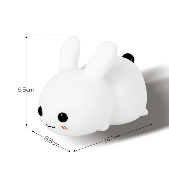 Dotykowa silikonowa lampka nocna królik