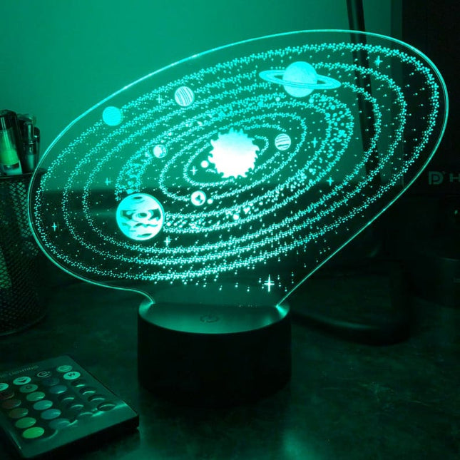 Lampka nocna 3D Układ Słoneczny
