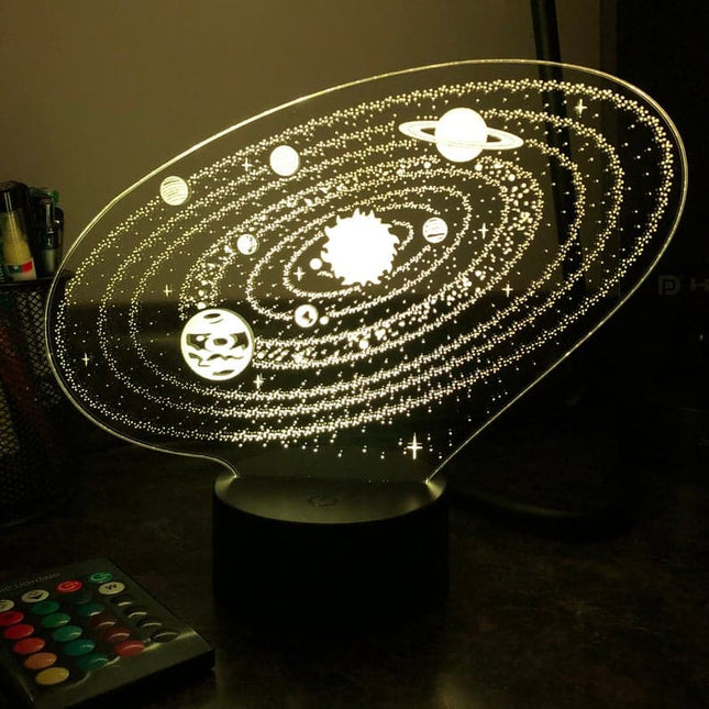 Lampka nocna 3D Układ Słoneczny