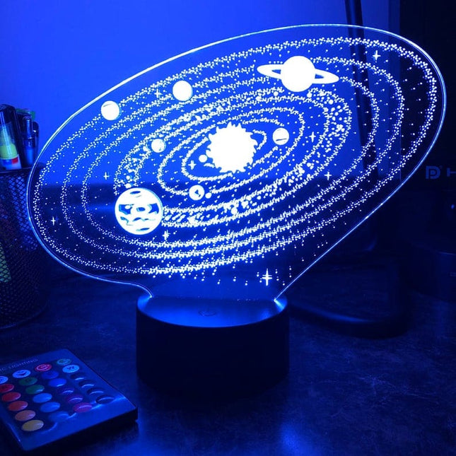 Lampka nocna 3D Układ Słoneczny