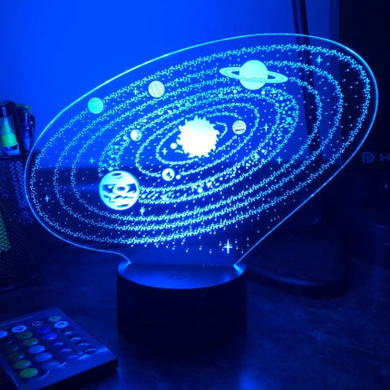 Lampka nocna 3D Układ Słoneczny