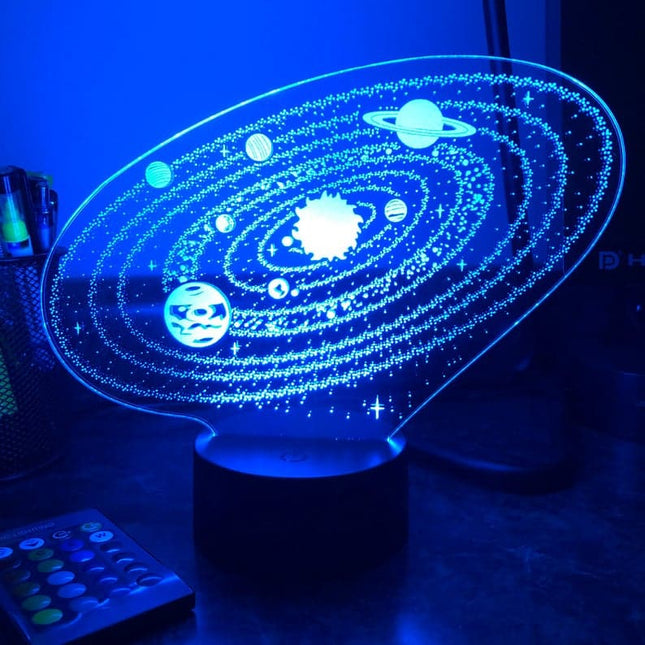 Lampka nocna 3D Układ Słoneczny