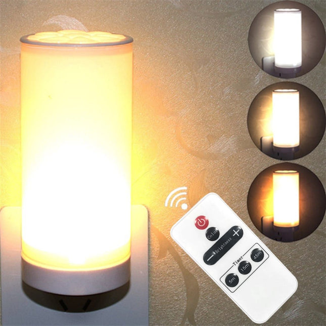 Lampka nocna LED z pilotem ściemniana