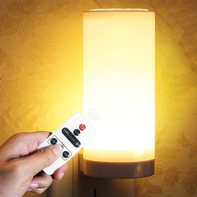 Lampka nocna LED z pilotem ściemniana