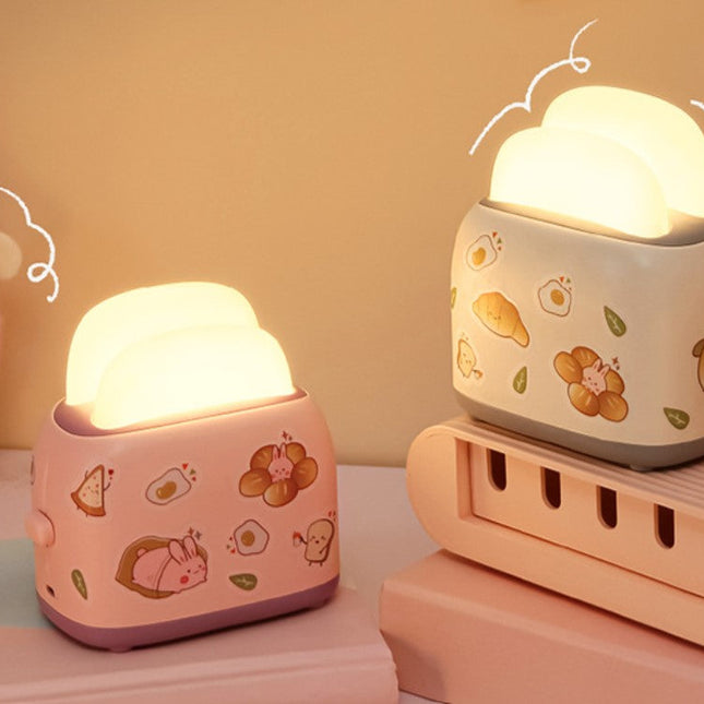 Lampka nocna LED toster ładowana na USB
