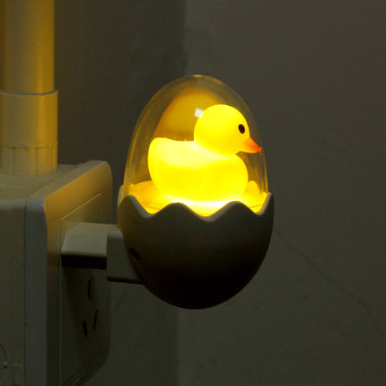 Żółta lampka do kontaktu kaczuszka pilot