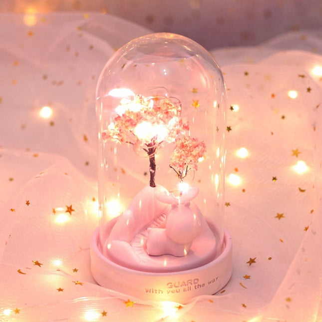 Lampka nocna LED w szkle jeleń