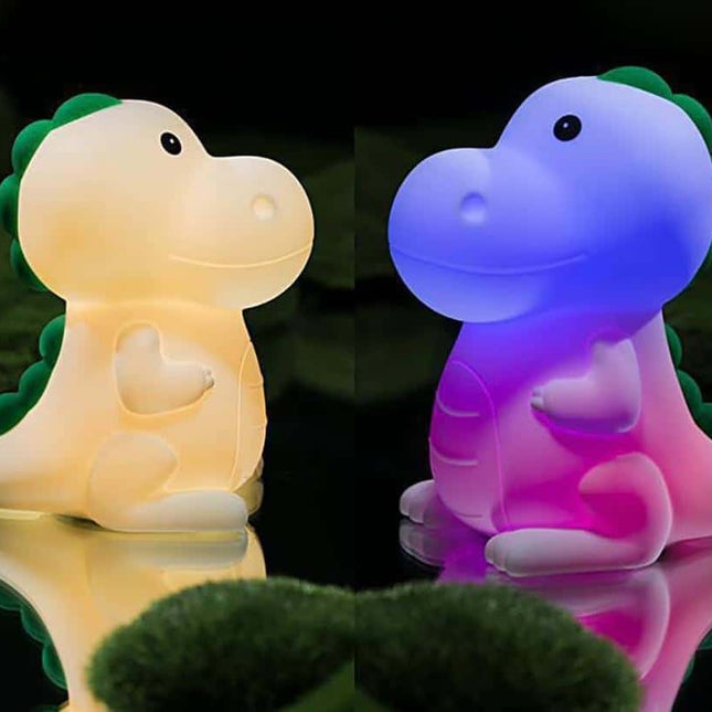 Kolorowa lampka nocna dinozaur dla dzieci