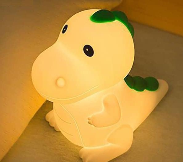 Kolorowa lampka nocna dinozaur dla dzieci