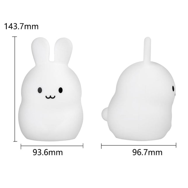 Lampka nocna LED królik z pilotem