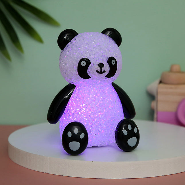 Lampka nocna LED kryształowa w kształcie pandy