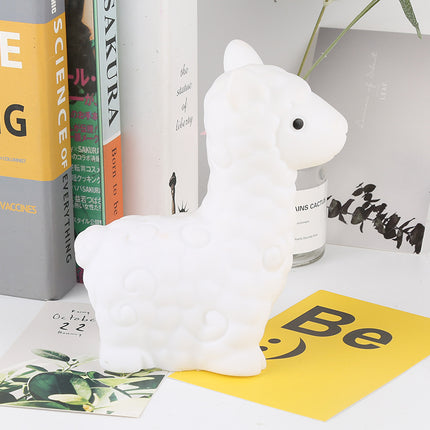 Silikonowa lampka nocna LED urocza lama