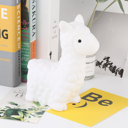 Silikonowa lampka nocna LED urocza lama