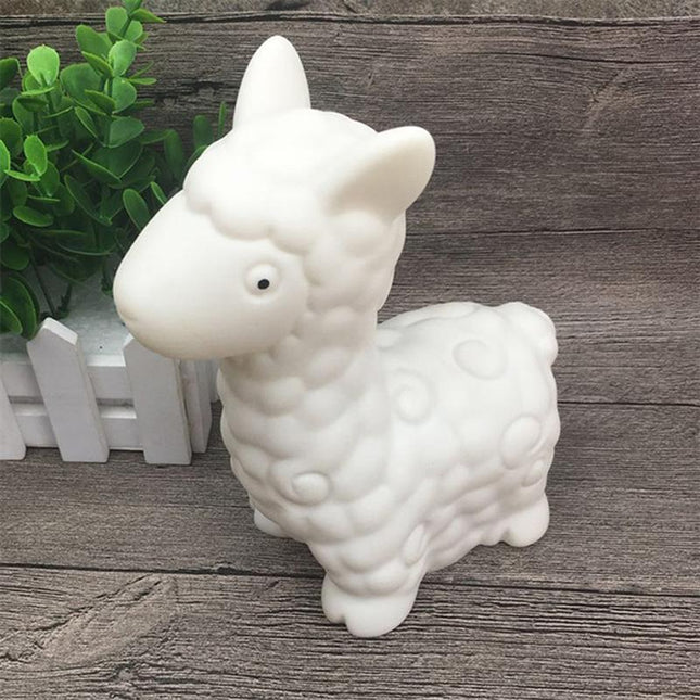 Silikonowa lampka nocna LED urocza lama