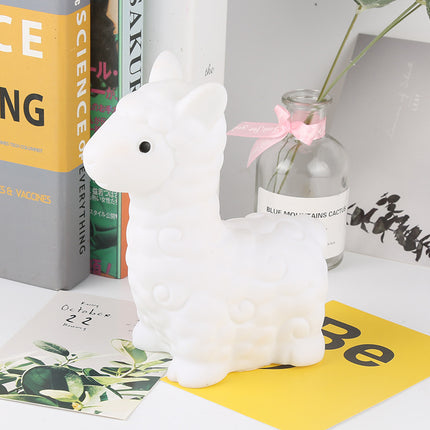 Silikonowa lampka nocna LED urocza lama