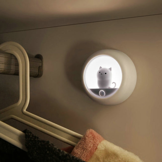 Lampka LED kotek z czujnikiem ruchu