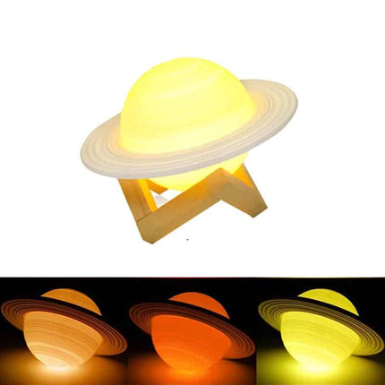 Lampka nocna 3D planeta Saturn