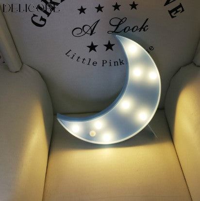 Dekoracyjna lampka LED w kształcie księżyca