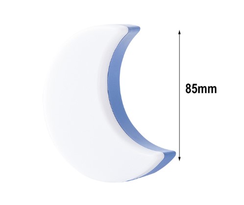 Żółta lampka nocna do kontaktu księżyc