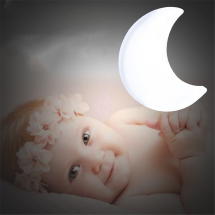 Żółta lampka nocna do kontaktu księżyc