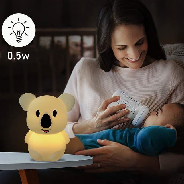 Silikonowa lampka nocna miś koala pilot