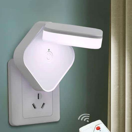 Ścienna lampka nocna do kontaktu z pilotem