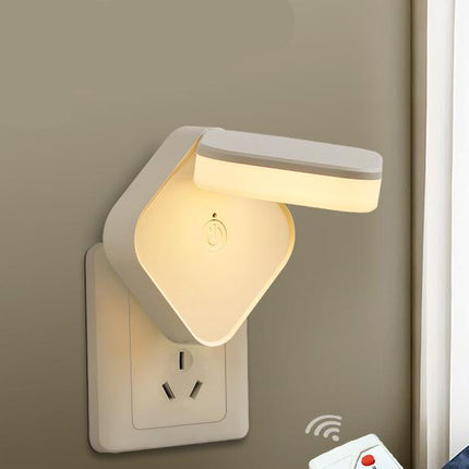 Ścienna lampka nocna do kontaktu z pilotem