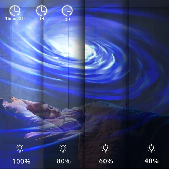 Projektor gwiazd galaktyka z głośnikiem Bluetooth