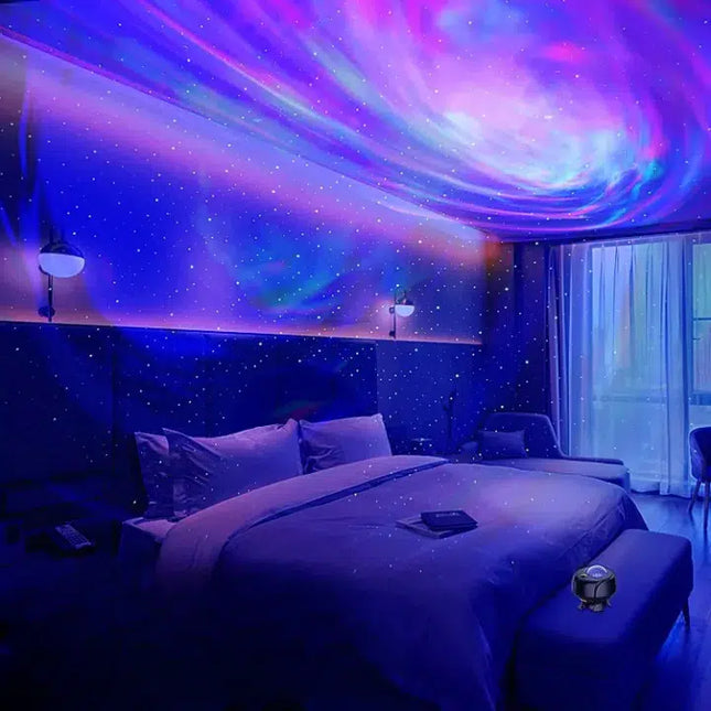 Projektor gwiazd galaktyka z głośnikiem Bluetooth