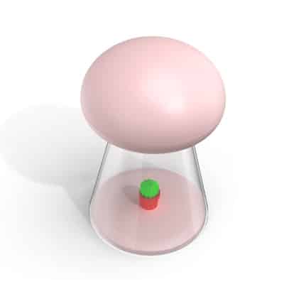 Muzyczna lampka nocna grzybek z dotykiem