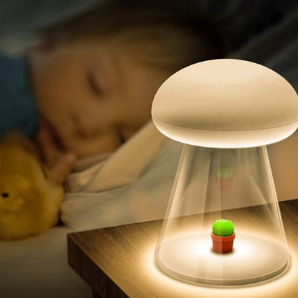 Muzyczna lampka nocna grzybek z dotykiem