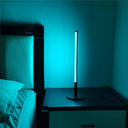 Nowoczesna lampa stołowa LED z pilotem